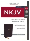 NKJV Super Giant Print Reference Bible, Comfort Print Bonded Leather, brown